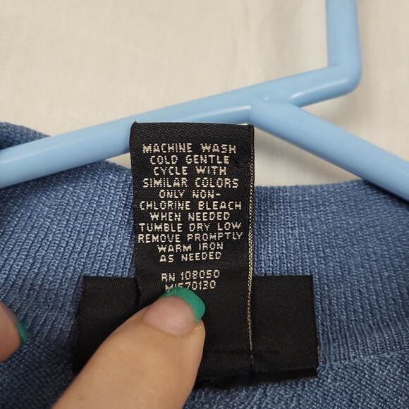 Lane Bryant Womens Blue Sleeveless Collared Pullover Blouse Top Size 14/16 - Picture 5 of 8